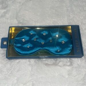 New ENVY SATIN Sleep Mask with Rhinestone Jewels NIB